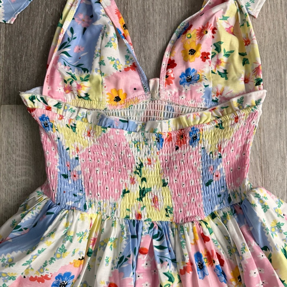 Floral Halter Ruffle Dress - Picture 5 of 5